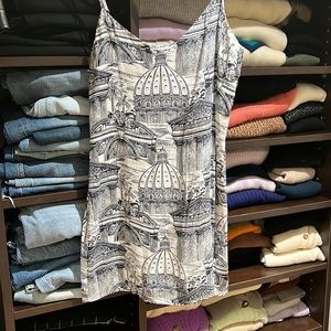 Printed mini shift dress